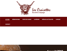 Tablet Screenshot of lescroisettes.ch